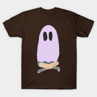 Girl ghost sitting drawing T-Shirt